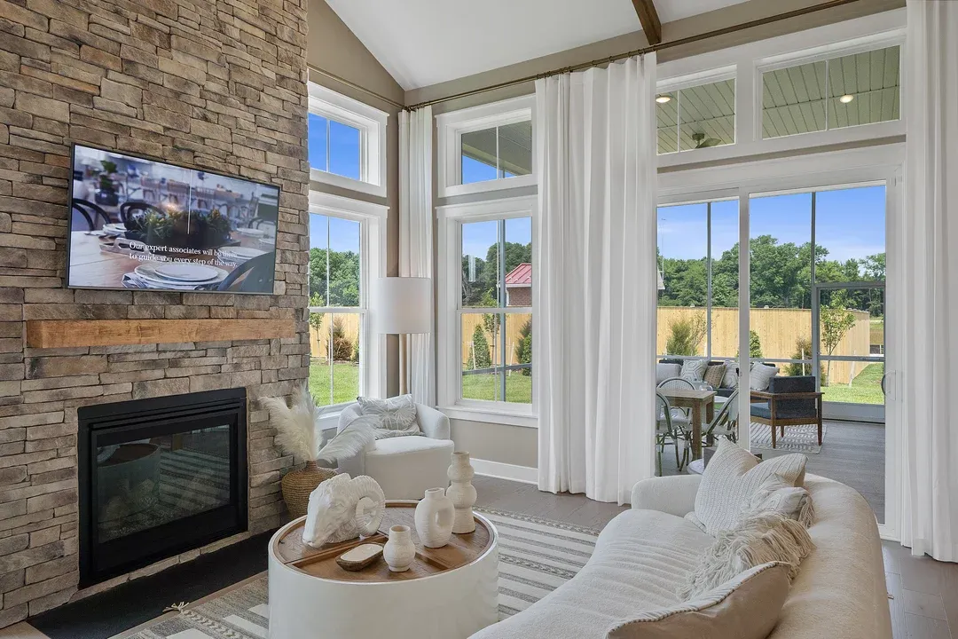 Great room with optional fireplace