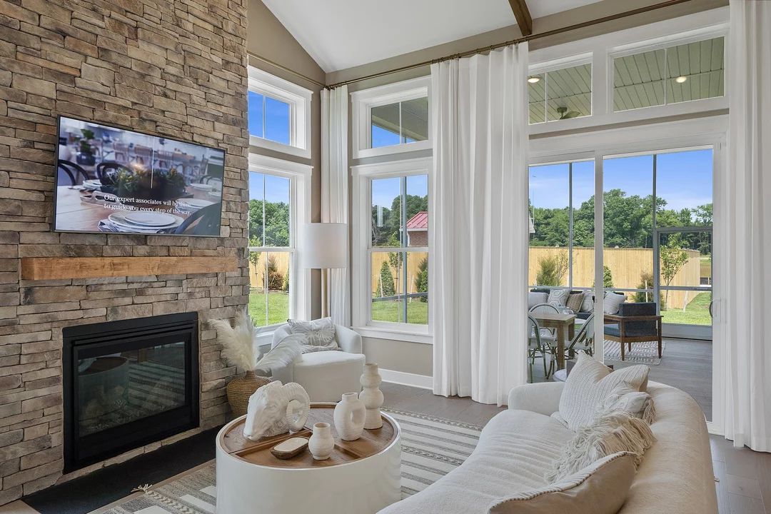 Great room with optional fireplace
