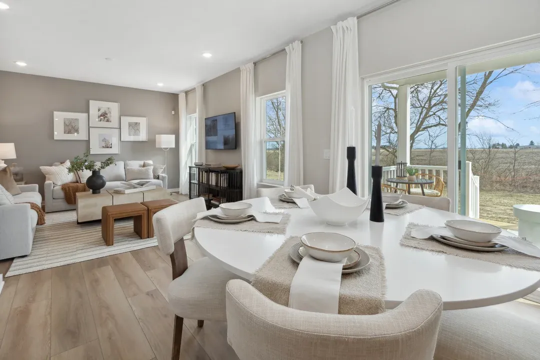 Dining area with access to optional covered patio