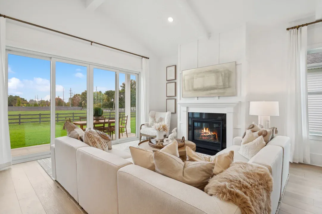 Great room with access to covered patio