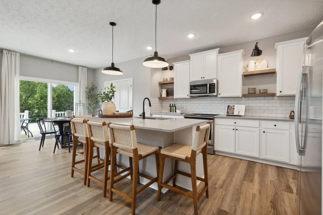 Open concept living spaces