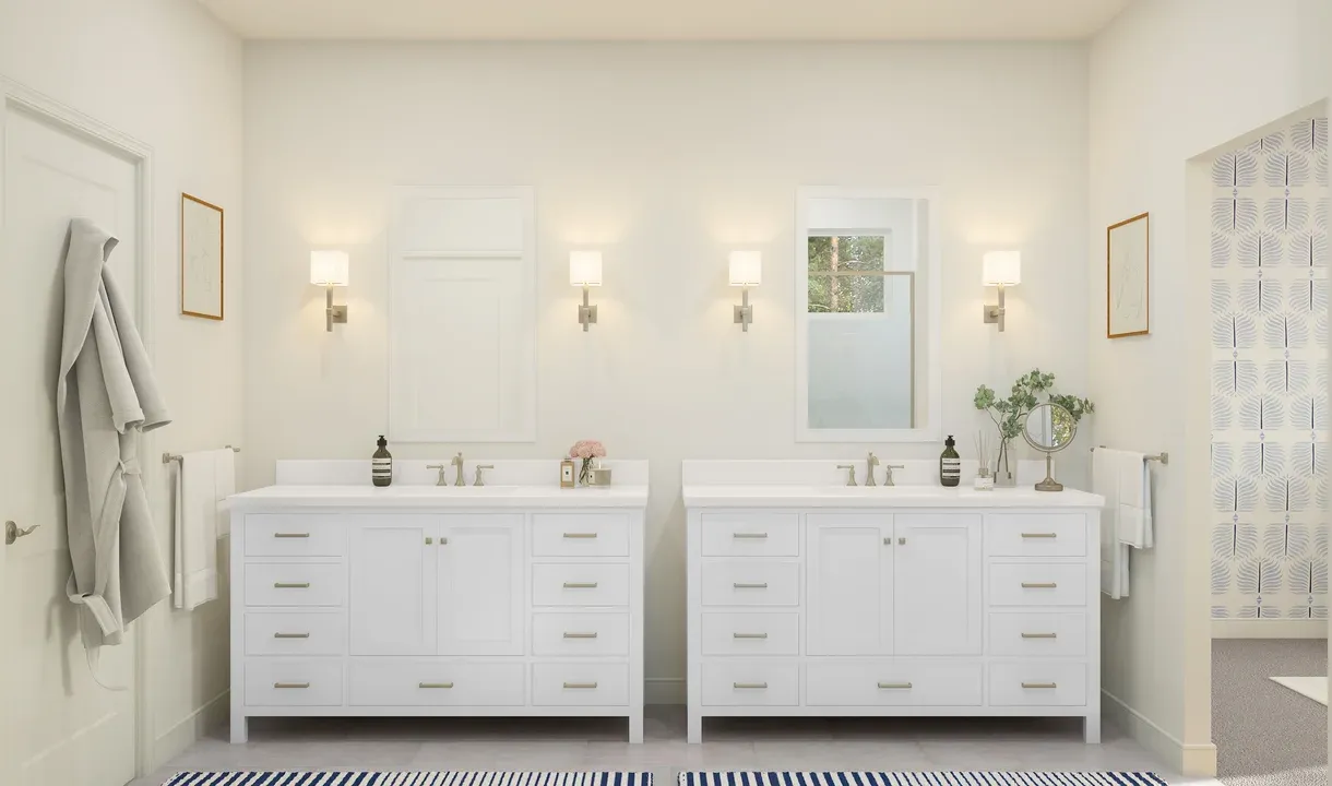 Primary with dual vanities