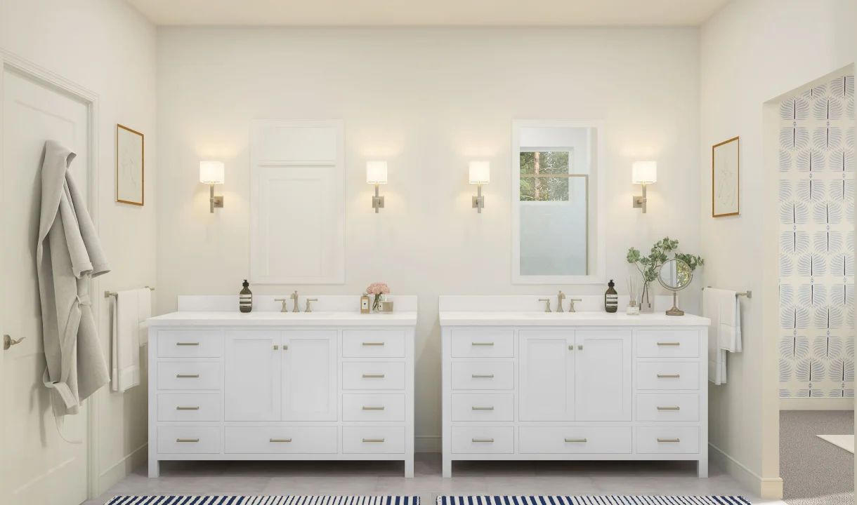 Primary with dual vanities