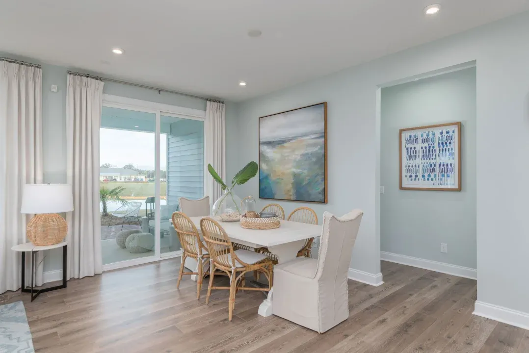 Dining area with access to patio