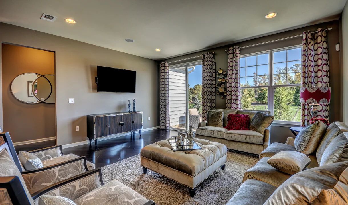 Great room with slider to patio