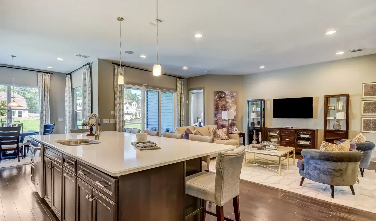Kitchen overlooking great room