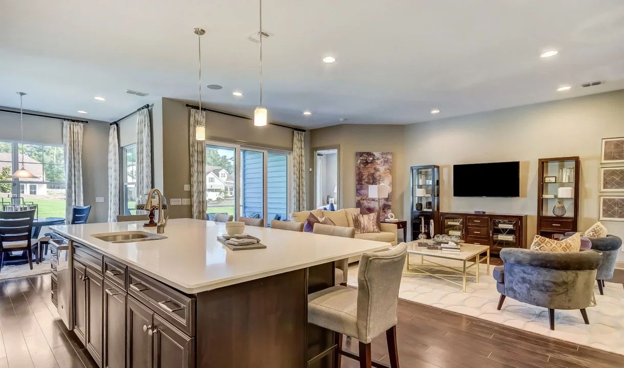 Kitchen overlooking great room