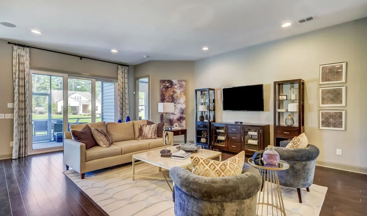 Slider to patio in great room