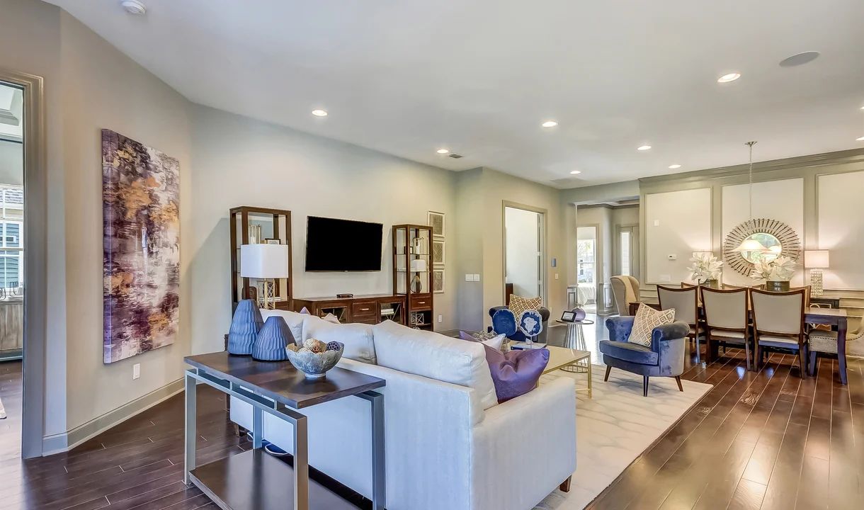 Recessed lighting in great room