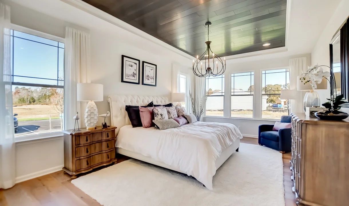 Owner's suite with crown moulding