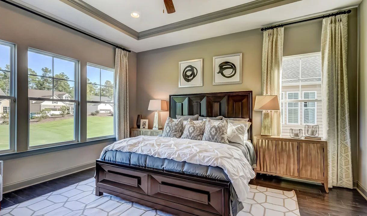 Tray ceiling in owner's suite