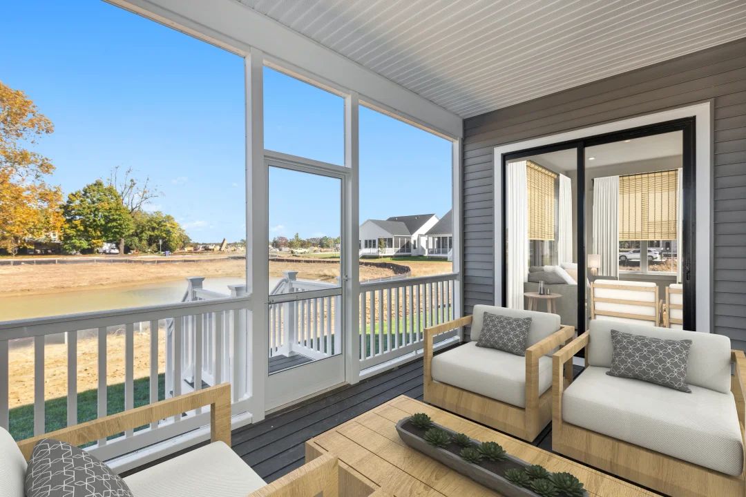 Covered deck with optional screened deck