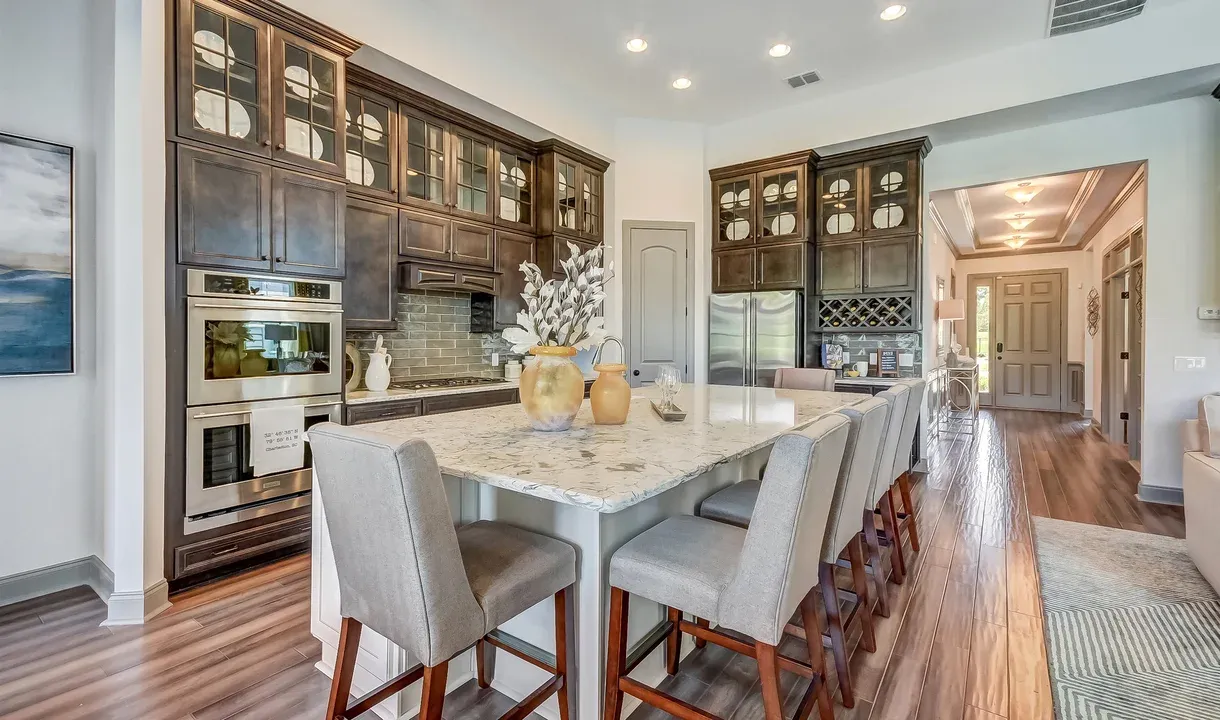 Kitchen with breakfast bar island