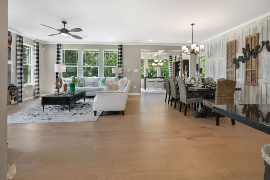 Open concept floorplan