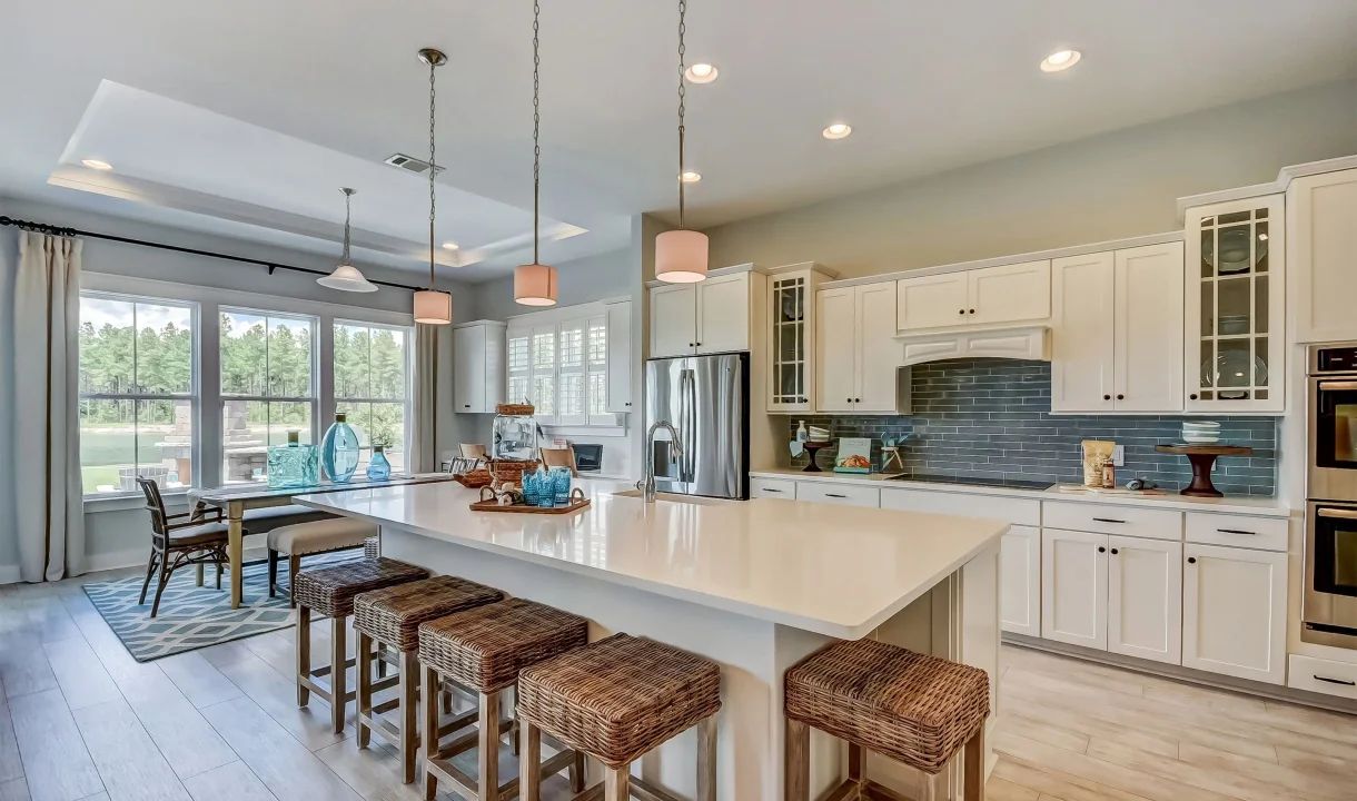 Kitchen with center island