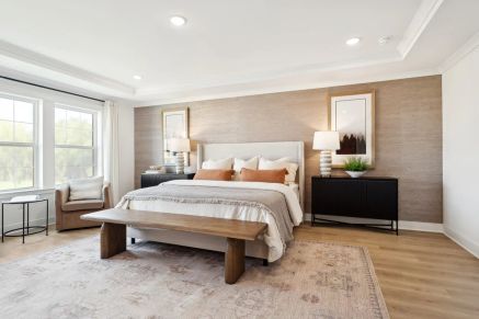 Primary suite with tray ceiling