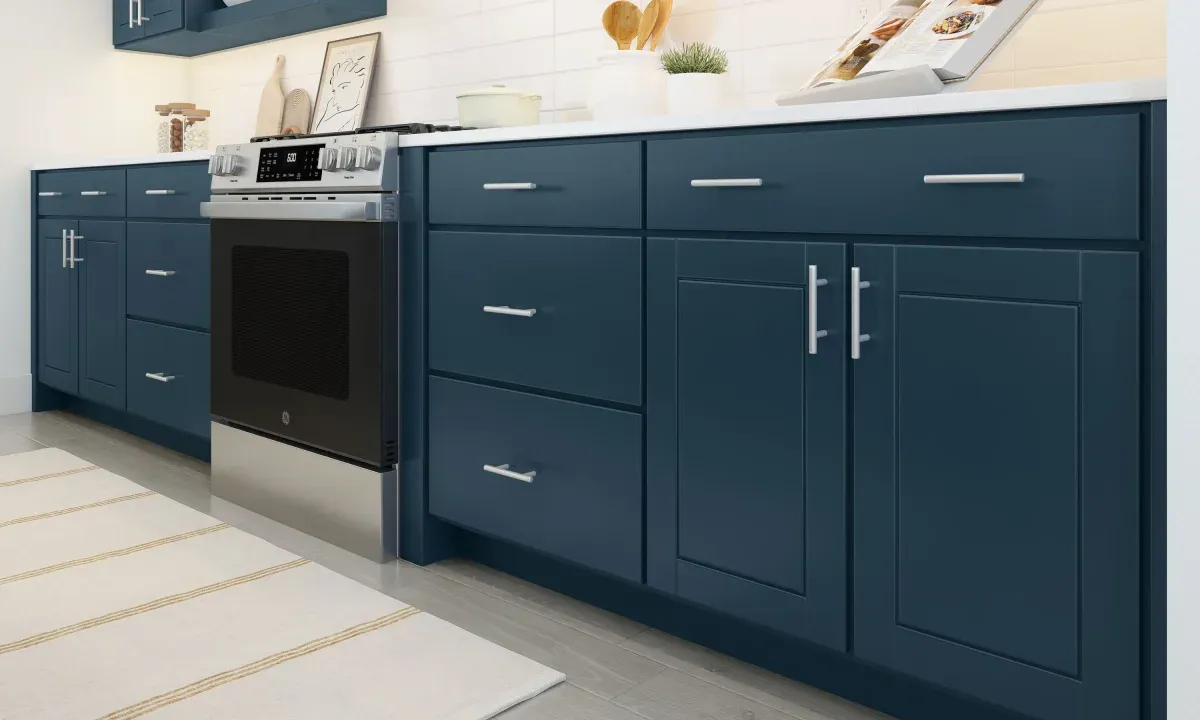 Kitchen with gorgeous cabinets and stainless steel appliances