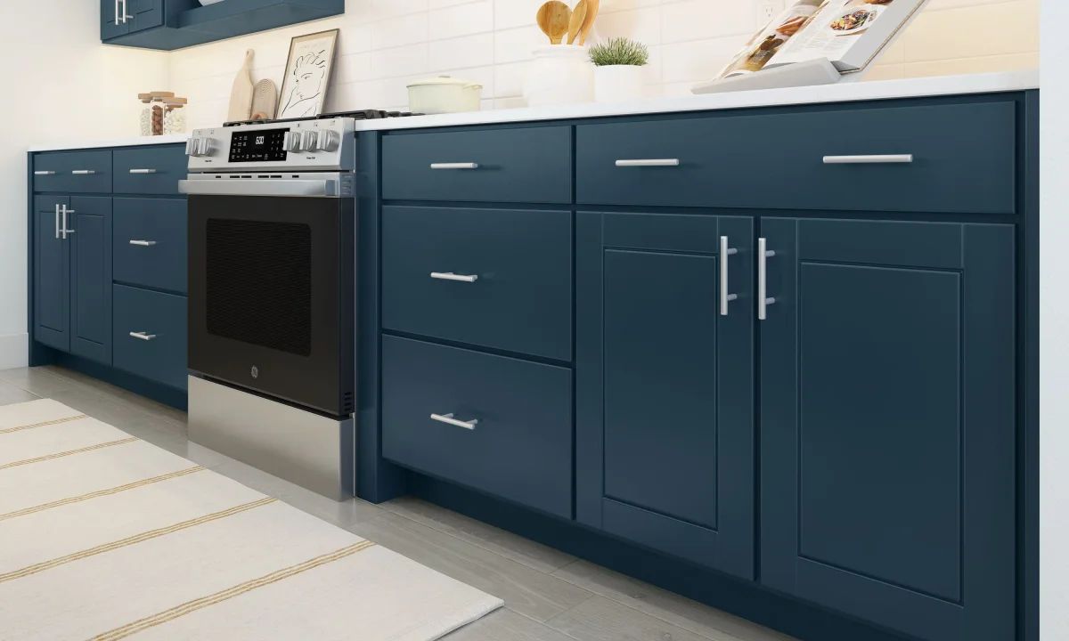Kitchen with gorgeous cabinets and stainless steel appliances