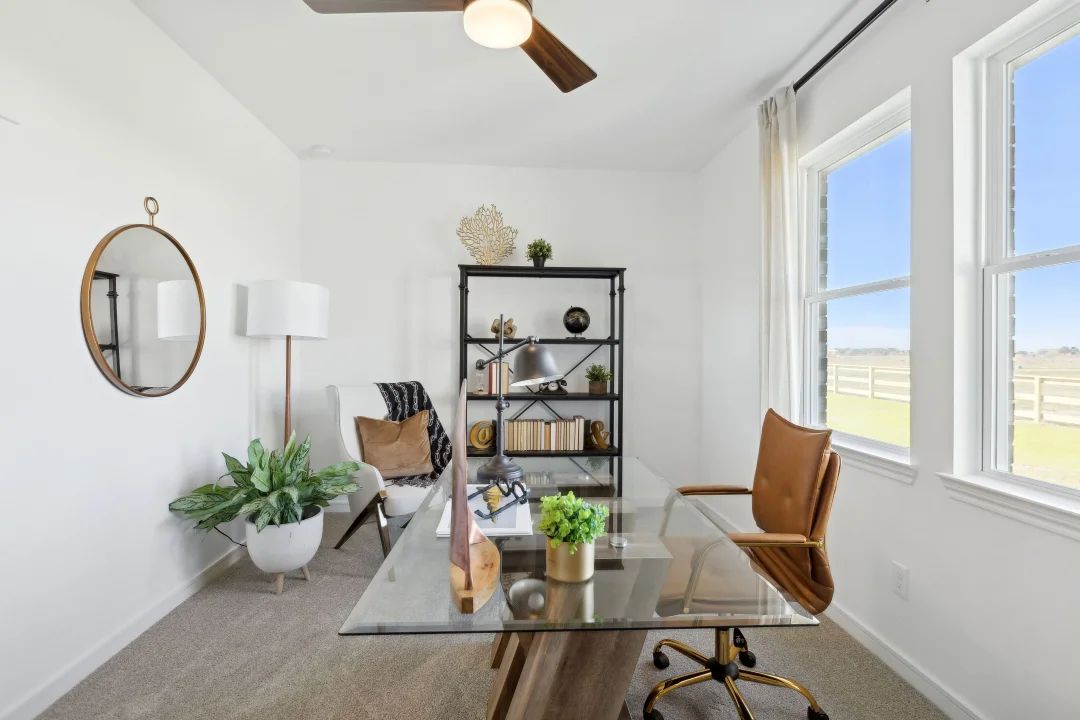 Bright home office