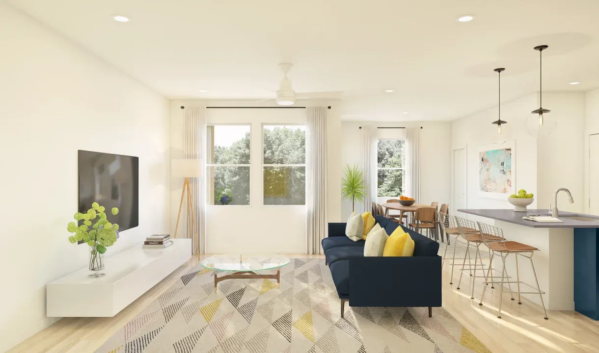 Great room with gorgeous flooring