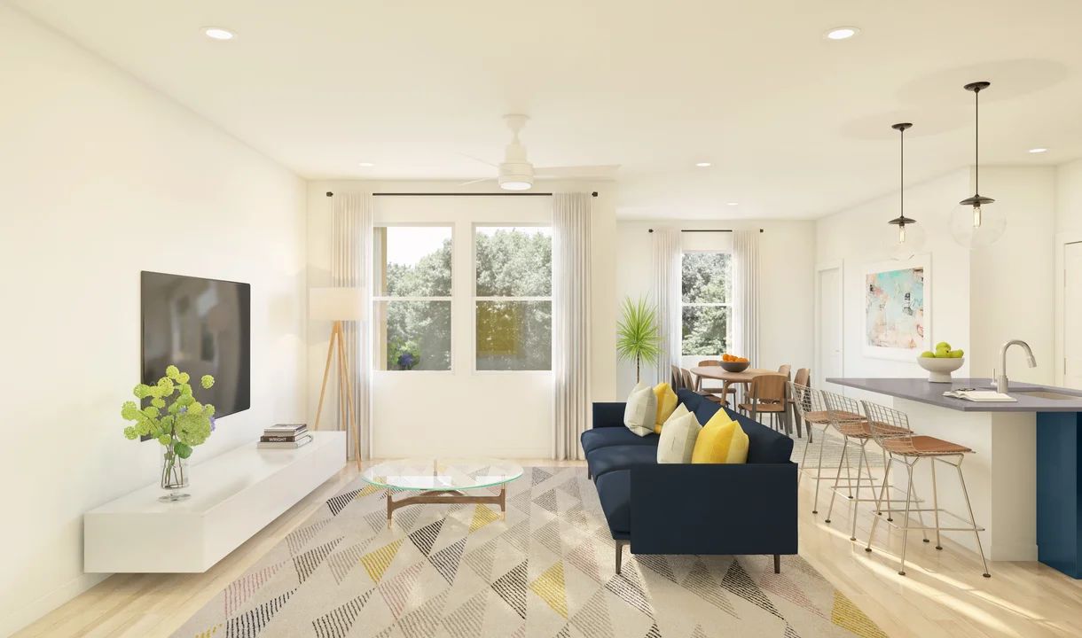 Great room with gorgeous flooring