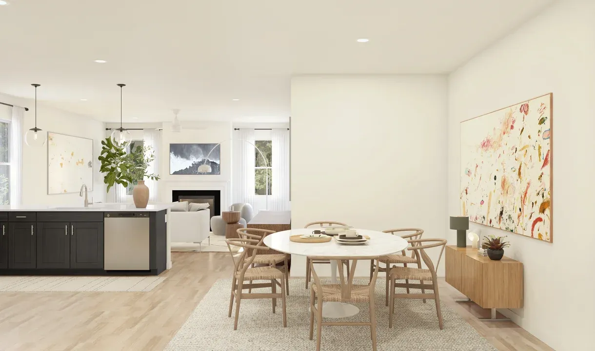 Dining area adjacent to kitchen