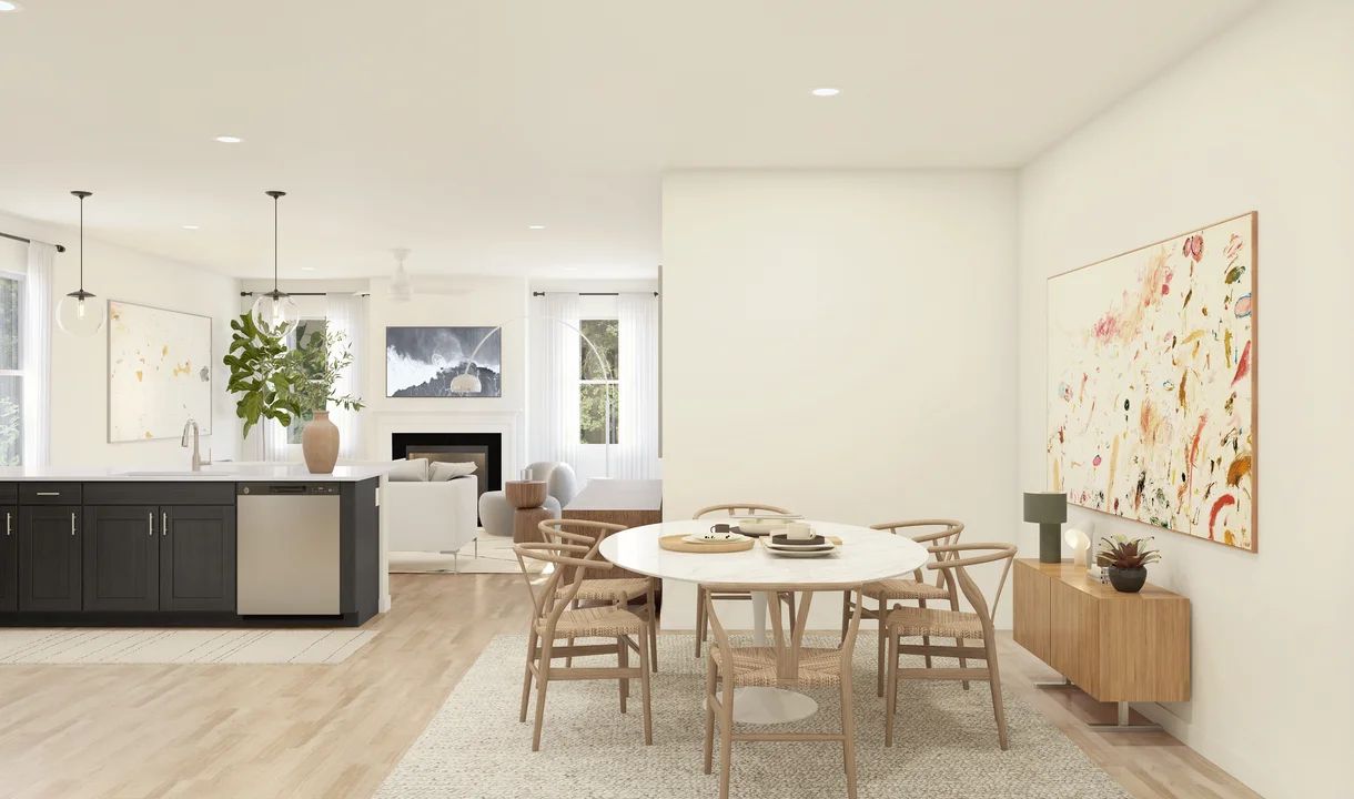 Dining area adjacent to kitchen