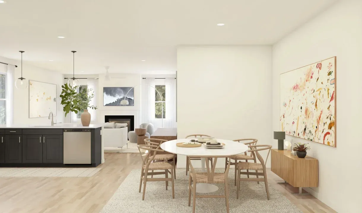 Dining area adjacent to kitchen