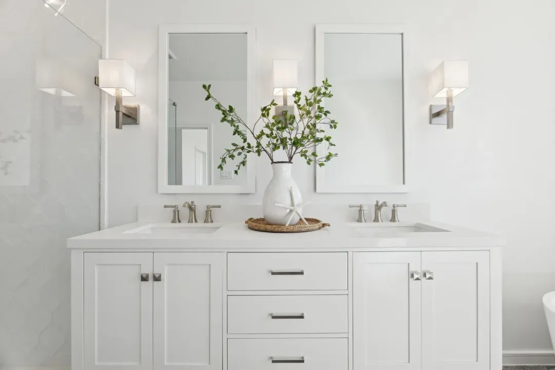 Primary bath freestanding vanity