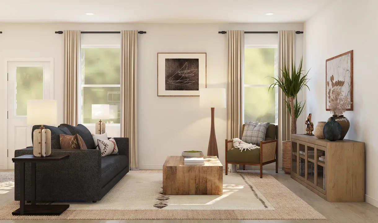 Great room with gorgeous flooring