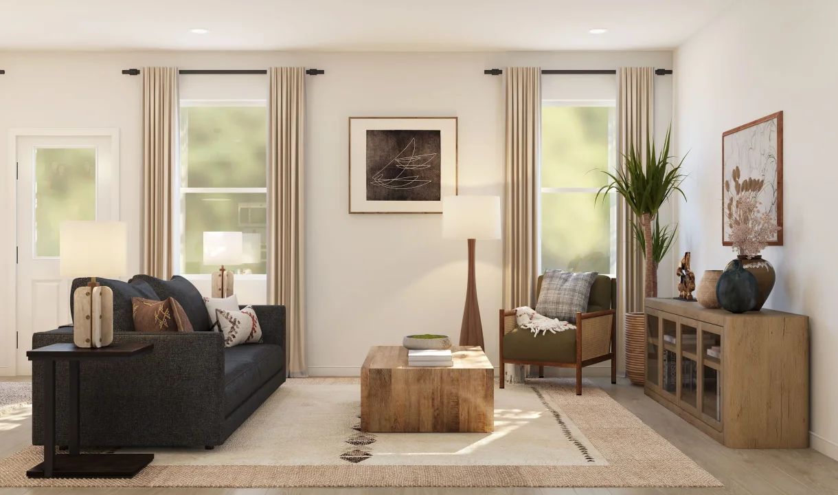 Great room with gorgeous flooring