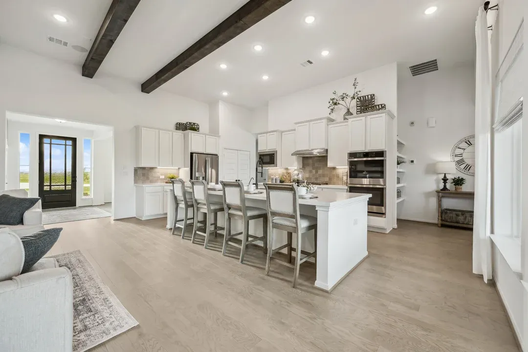 Kitchen with spacious central island