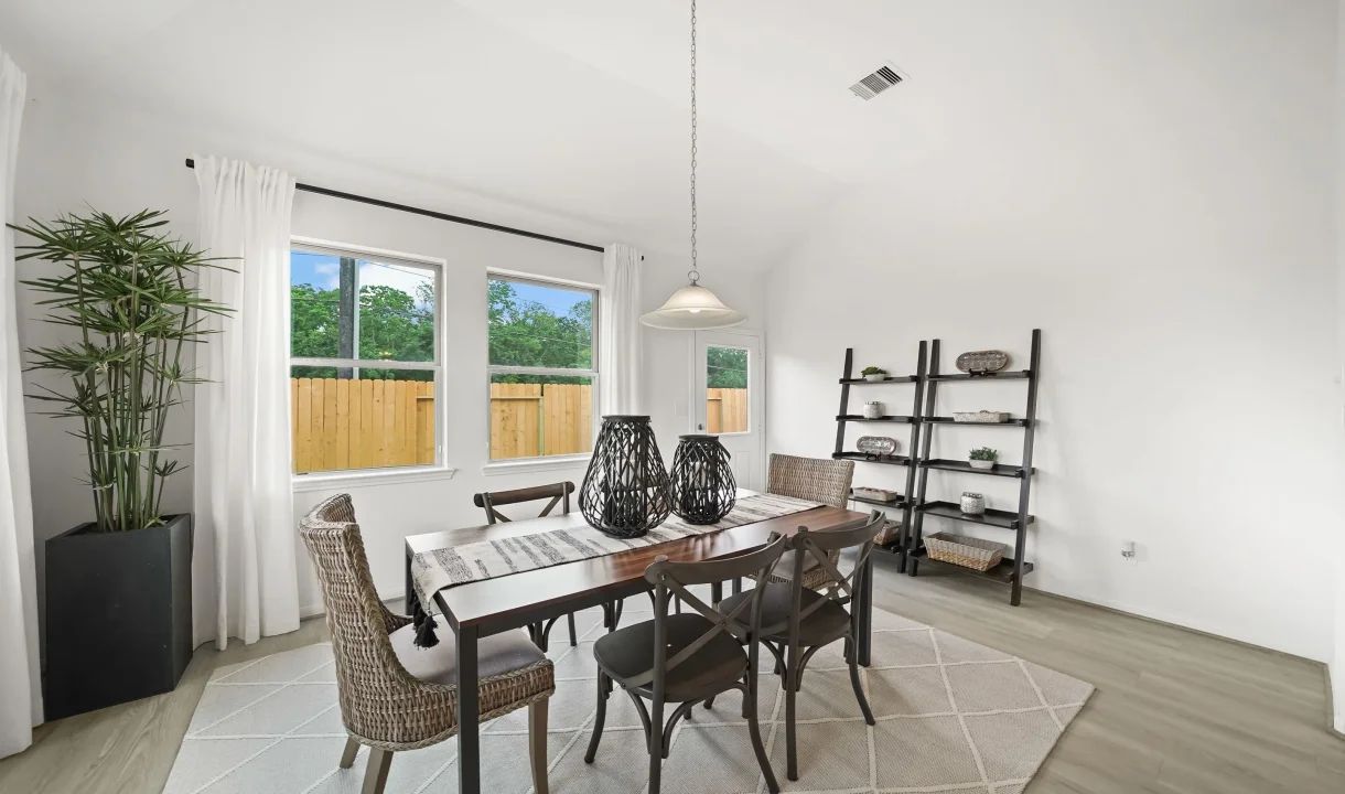 Dining area with access to patio