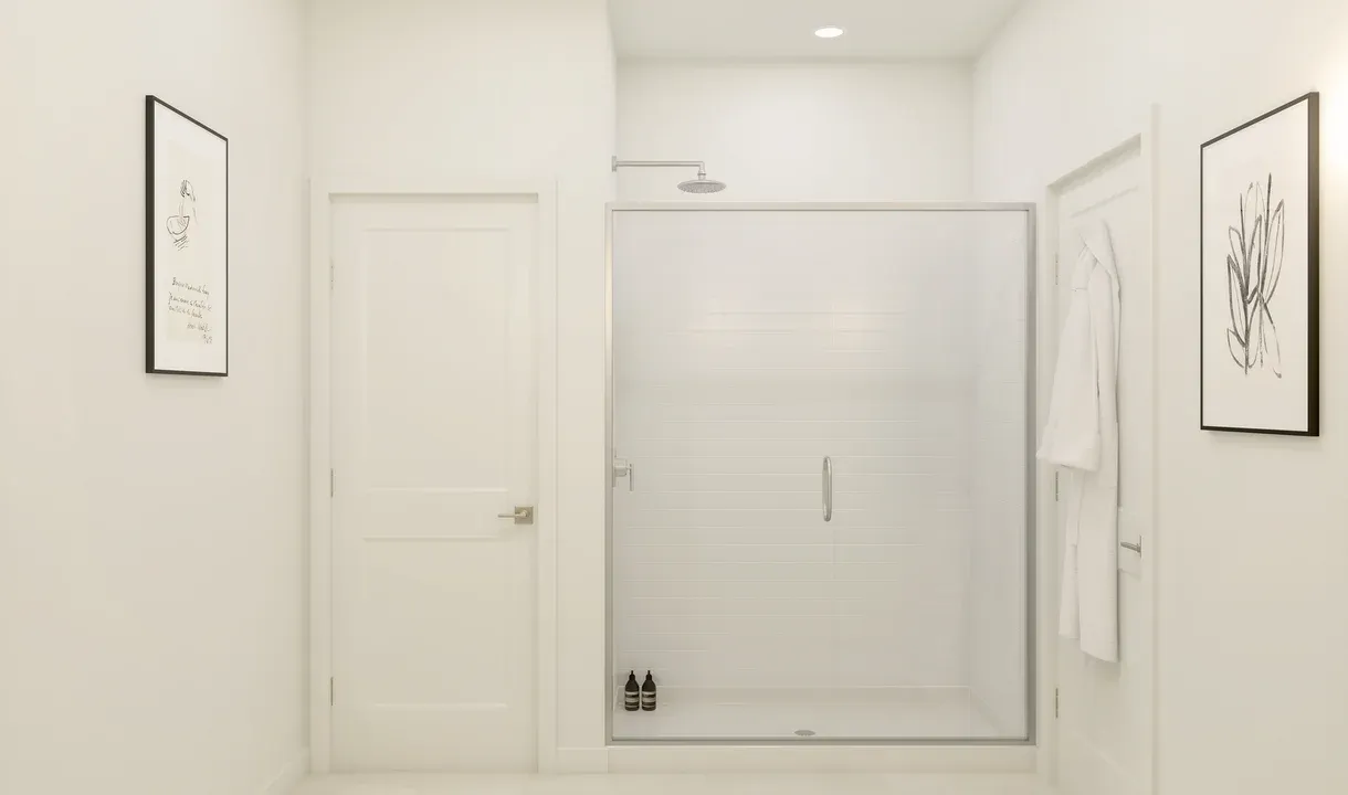 Primary bath with shower