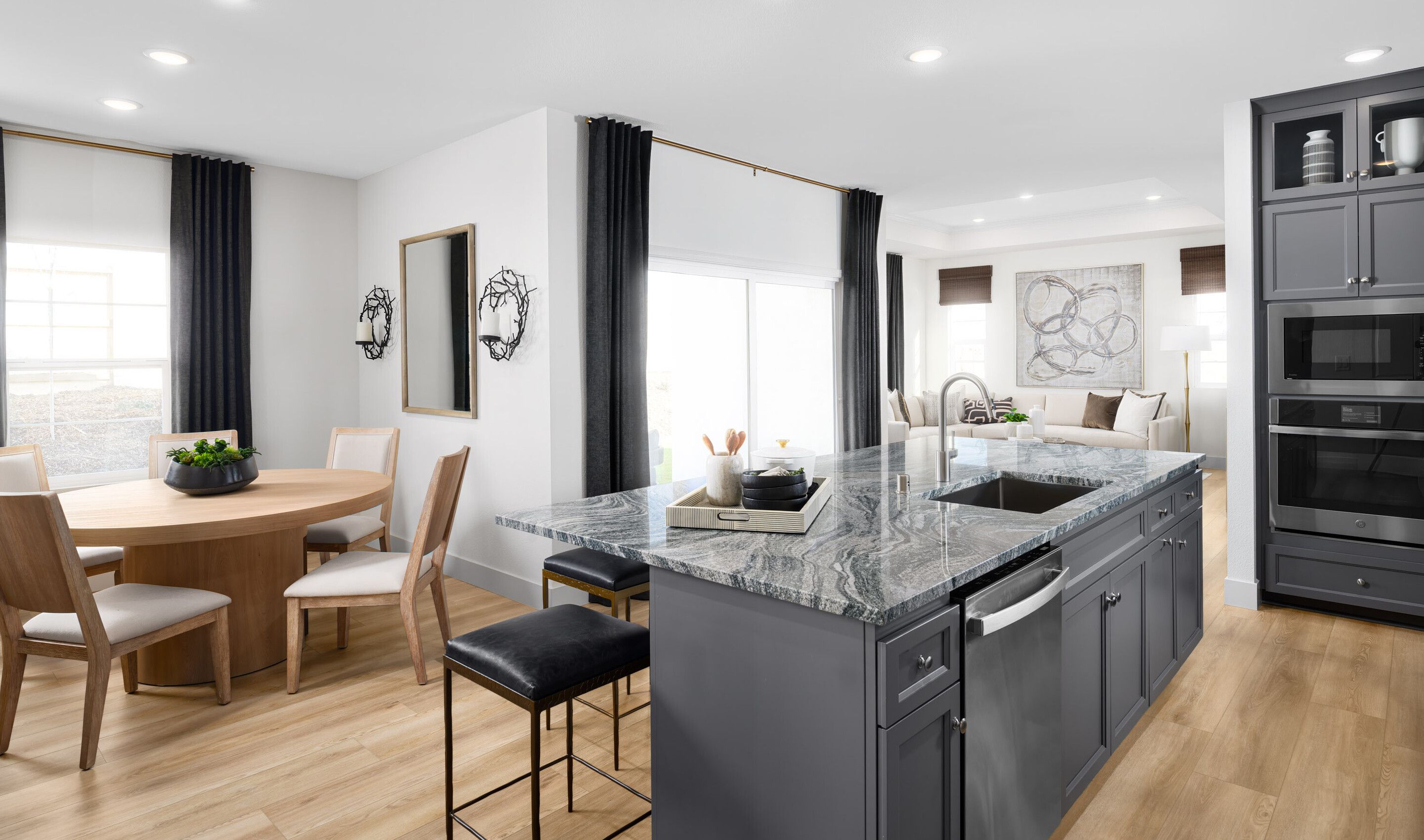 Kitchen and dining area