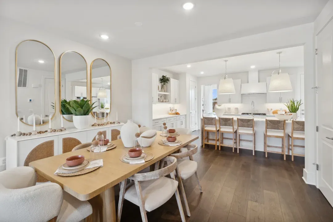 Open concept living spaces