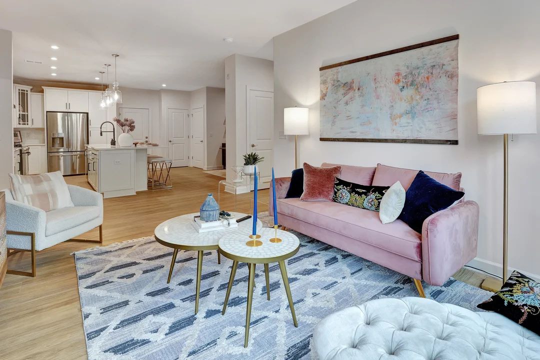 Open concept living spaces