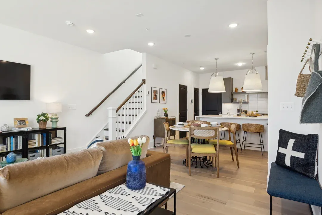 Open concept living spaces