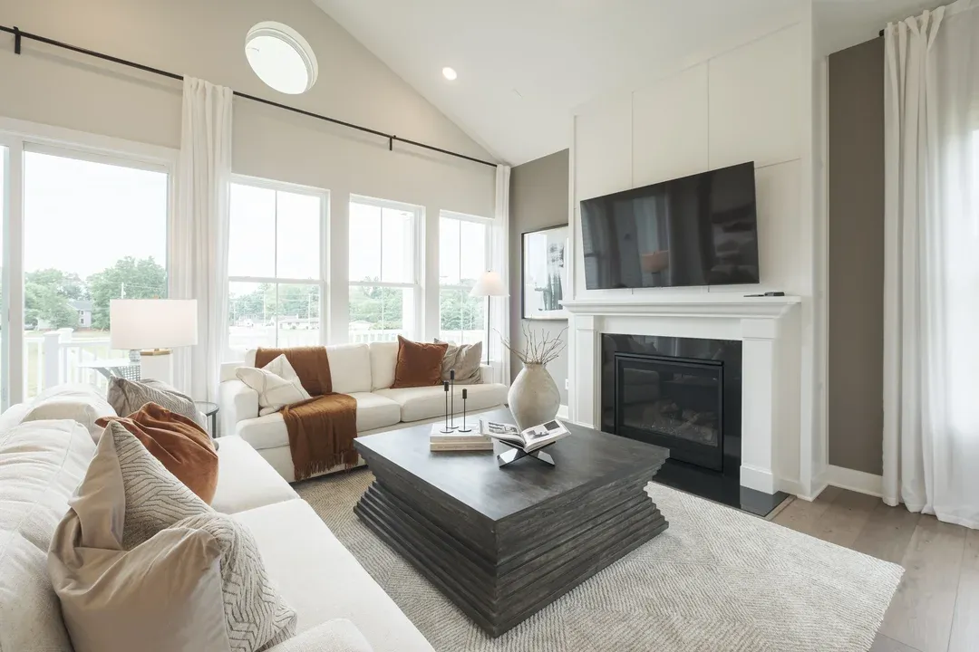 Great room with cozy fireplace