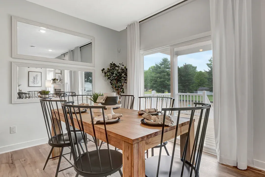 Dining area with access to covered patio