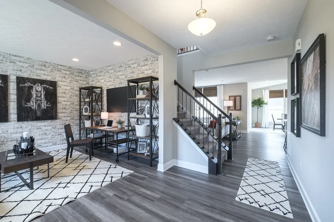 Living room just off the foyer