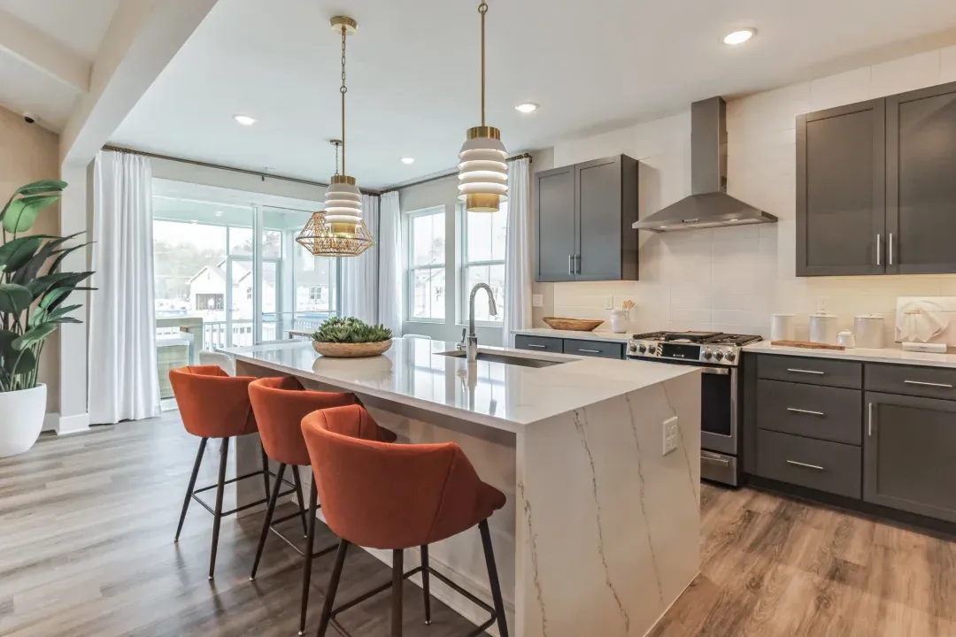 Kitchen with island