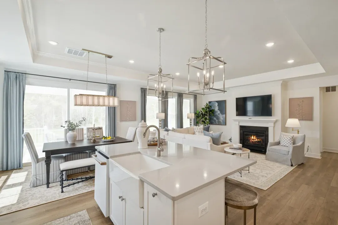 Kitchen overlooking great room
