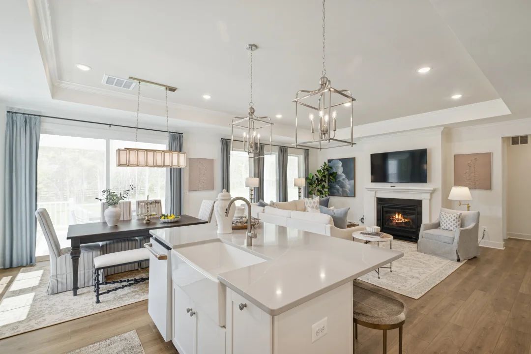 Kitchen overlooking great room