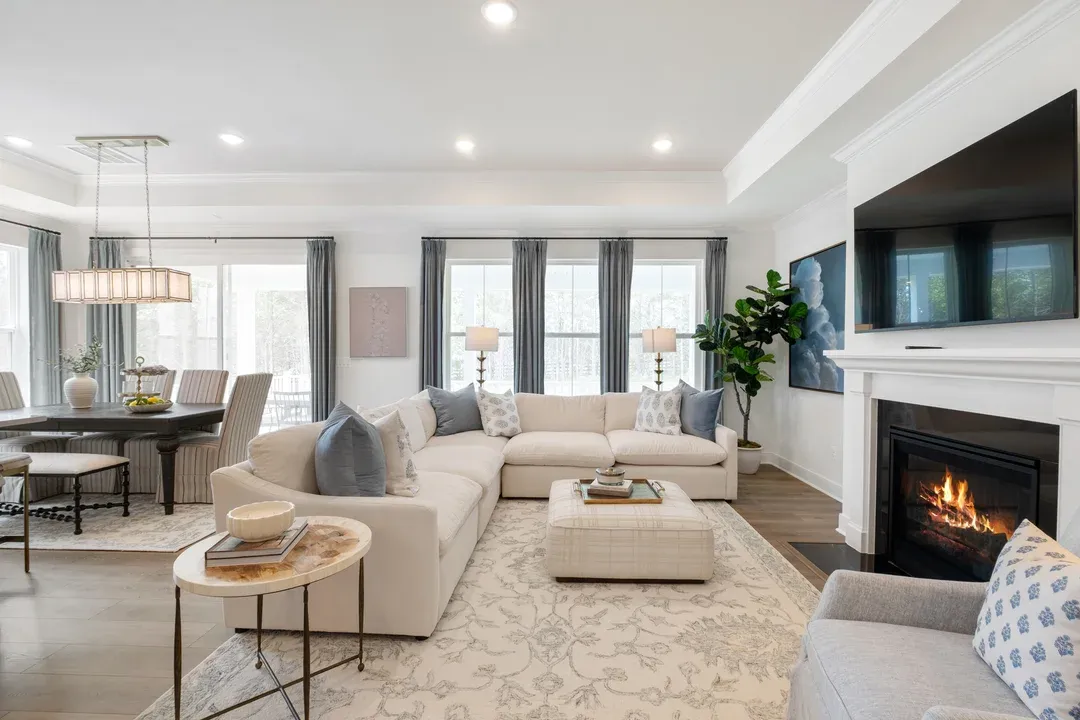 Great room with optional fireplace