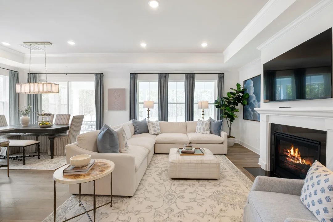 Great room with optional fireplace