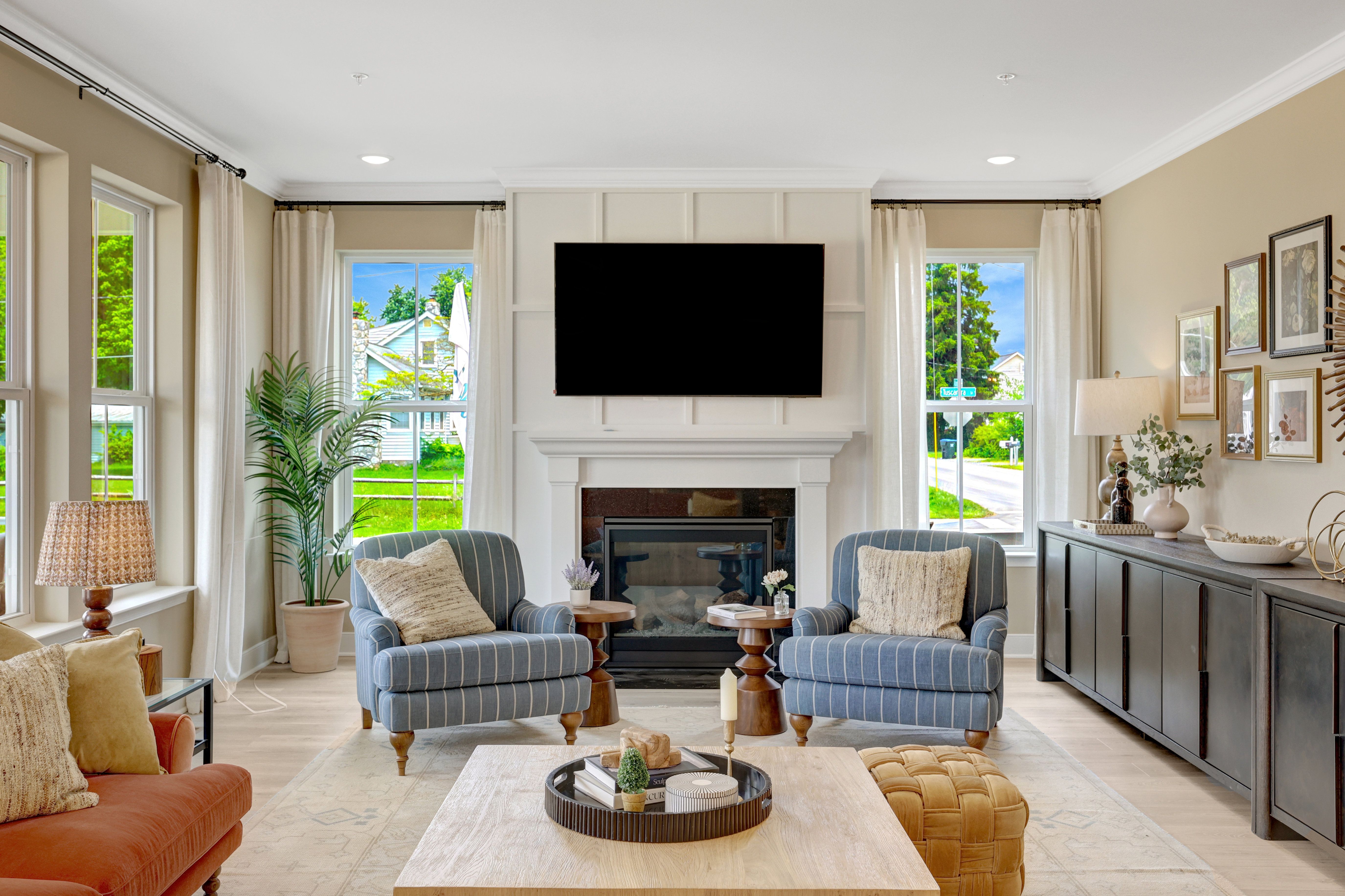 Great room with optional fireplace