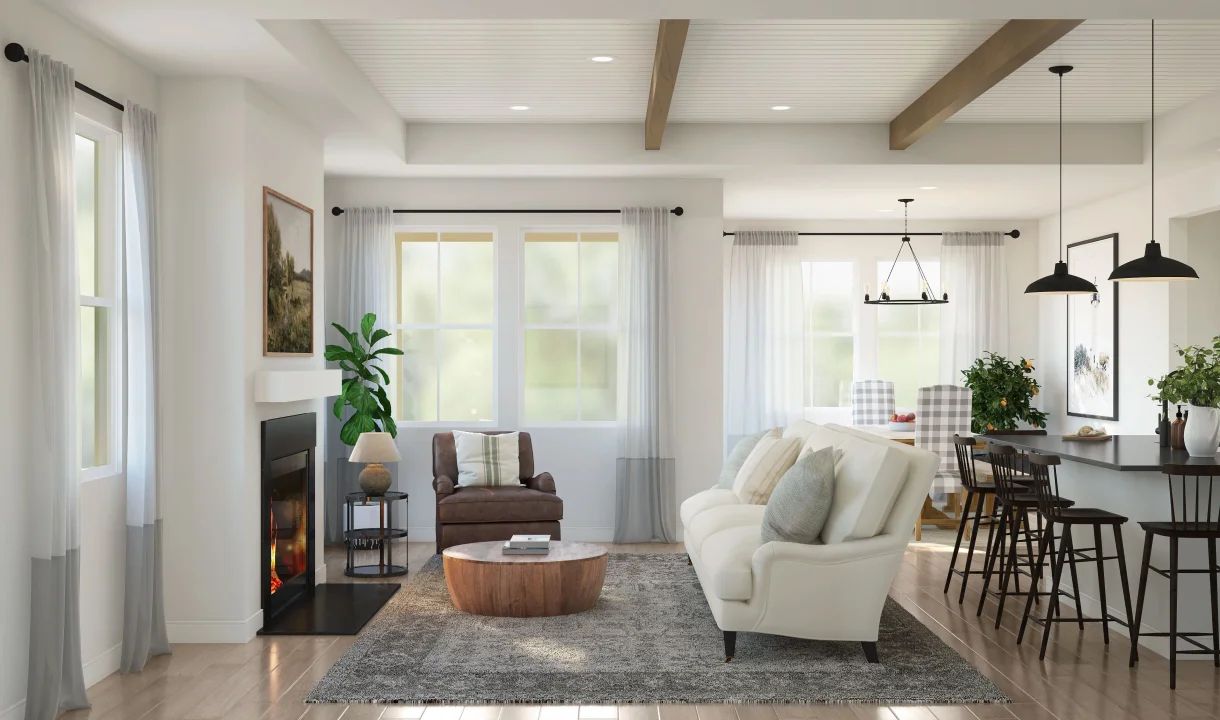 Great room with optional fireplace