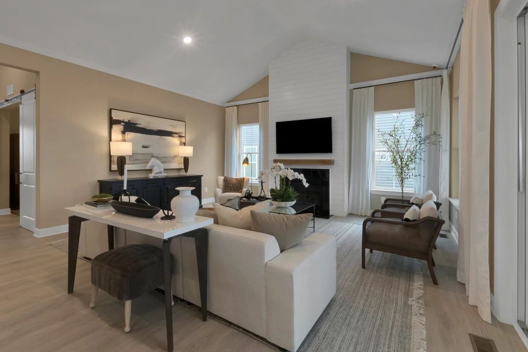 Great room with optional fireplace