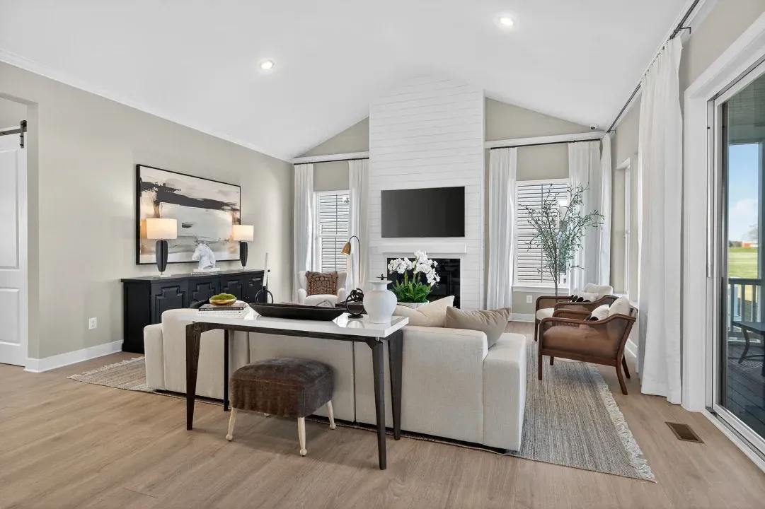 Great room with optional fireplace